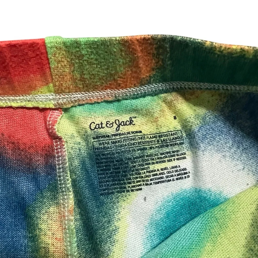 Cat & Jack 8Y Colorful Splatter Print Pajamas Set